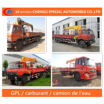 6X4 Dongfeng 210HP Camion Avec Grue (truck with crane)